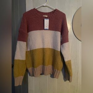 TxS multicolor sweater soft XL NWT